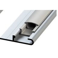 Aluminium fóliarögzitősín+műanyag betétpár