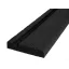 Rubber brick edging 1000x40x250 mm black
