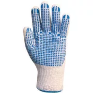 Munkavédelmi kesztyű duplaszálas, pöttyözött 4349