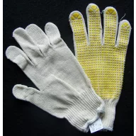 Munkavédelmi kesztyű duplaszálas, pöttyözött 4360