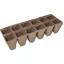 Jiffy tőzegcserép sáv, réselt 6x2 db 5x5 cm