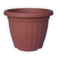 Cserép műanyag, bordás terrakotta 40 cm