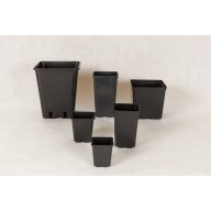 Cserép műanyag szögletes 11x11x19 H cm