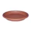 Cserépalátét műanyag, bordás terrakotta 22 cm