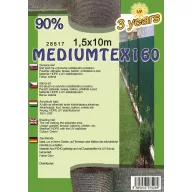 Kerítésháló MEDIUMTEX160 1,5X10 m zöld 90%