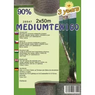 Kerítésháló MEDIUMTEX160 2X50 m zöld 90%