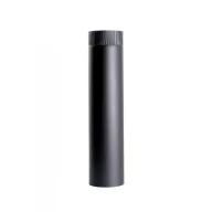   Smoke tube with thick wall (1.8 mm) black, 500 mm diameter: 200 mm