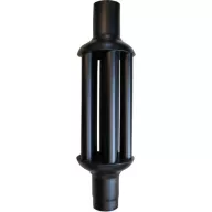   Hődob vastag falú (1,8 mm) fekete, 1000 mm átmérő:130 mm