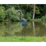 Kócsag figura fémből "Heron