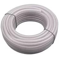 Tömlő, víztiszta, szövetbetétes fi 25 mm 1" 25 m