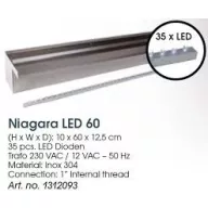 Vízesés elem "Niagara Led 60"