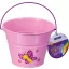 Gyerek vödör fém rózsaszín