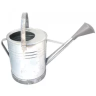 Galvanized watering can 12 l, with rose
