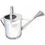 Galvanized watering can 12 l, with rose