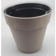 Dekor kaspó szürkésbarna 21-es