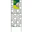 Fém panel, dekoratív motívumokkal Decoration panel 0,6x1,5 m 2012056
