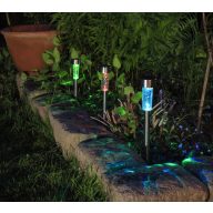 Kerti lámpa, leszúrható, napelemes Atusa 5,5x31 cm