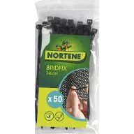 Hálórögzítő Bridfix 14 cm fekete 50db/csomag