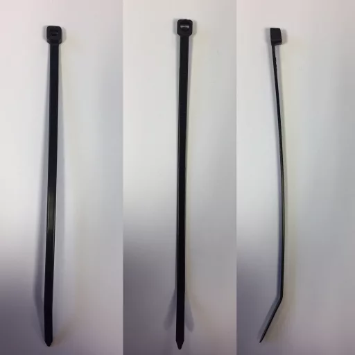 Hálórögzítő Bridfix 14 cm fekete 50db/csomag