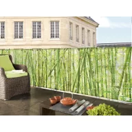   Kerítés háló egy oldalon festett virág mintával Stylia Bamboo 1x3 m