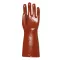 Safety gloves 27 cm burgundy size 9 3509