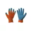 Kids garden gloves orange, latex size 6