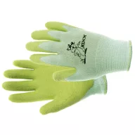 Garden gloves Fudge nylon, latex palm, green size 5