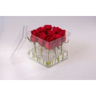 Virágdoboz műanyag 3x3 szálas