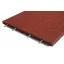 Rubber sheet playground red 60x500x500mm