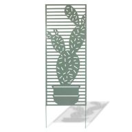   Fém panel, dekoratív motívumokkal Deco panel Cactus zöld 0,6x1,5 m