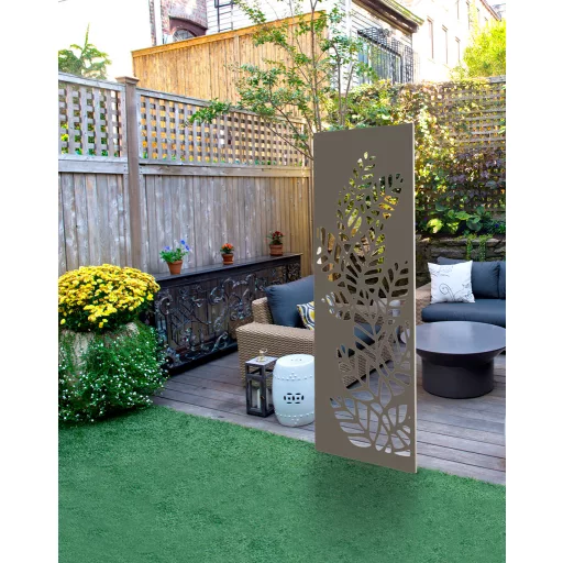 Fém panel, dekoratív motívumokkal Deco panel Athea barna 0,6x1,5 m