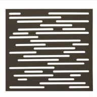   Műanyag PP panel, dekoratív motívumokkal Nautic panel rozsdabarna 1mx1m