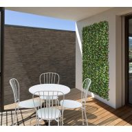 Zöldfal Babérlevelekkel Vertical Lauro 1mx1m