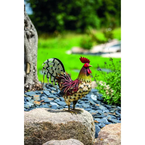 Kakas figura fémből színes Harry 34 x 13 x 35 cm