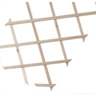 Fa apácarács "Trelliwood" barna 1x2 m