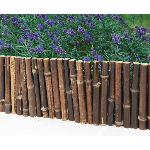 Bambusz szegély "Bamboo Border" barna 0,35x1 m