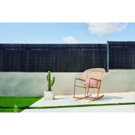   Szintetikus nádfonat természetes hatással VIMET LOP antracit 1,5x3 m