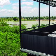 Ovális műanyag nád Litecane PVC szürke 1x3 m