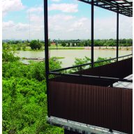 Ovális műanyag nád Litecane PVC barna 1x3 m