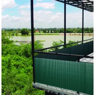 Ovális műanyag nád Litecane PVC zöld 2x3 m