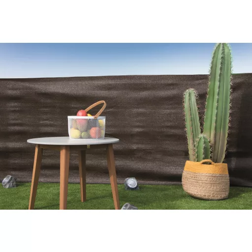 Kerítés háló gomblyukakkal Recynet barna 1,5x50 m