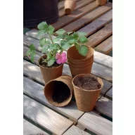   Tőzegcserép "Growing pot" 8 cm átmérő 16 db natur