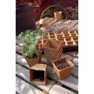 Tőzegcserép "Growing pots" 6x6 cm 20 db natur