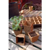 Tőzegcserép "Growing pots" 8x8 cm 12 db