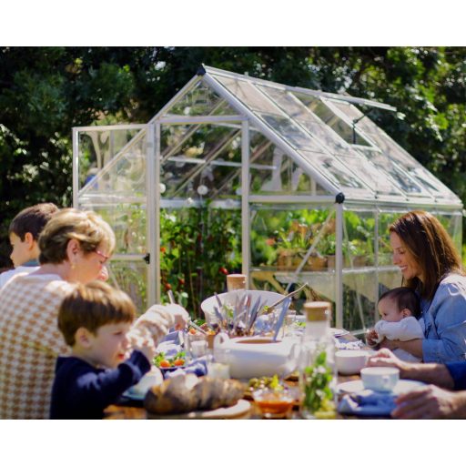 Polikarbonát üvegház Palram-Canopia HARMONY-ezüst 6x10 (1,83x2,44 m)
