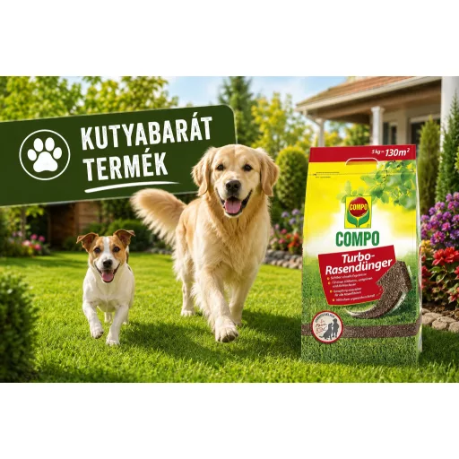 COMPO TURBO Gyeptrágya NPK 9-2-3(+CaO 5,5+SO3 15,5 ) 5 kg