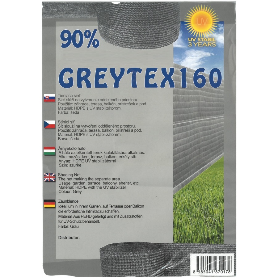 Kerítésháló GREYTEX160 1,8X10 m antracit 90%