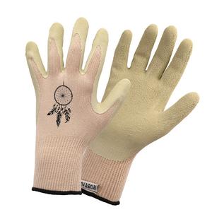 Garden gloves made of bamboo fibre with dream catcher pattern size 8