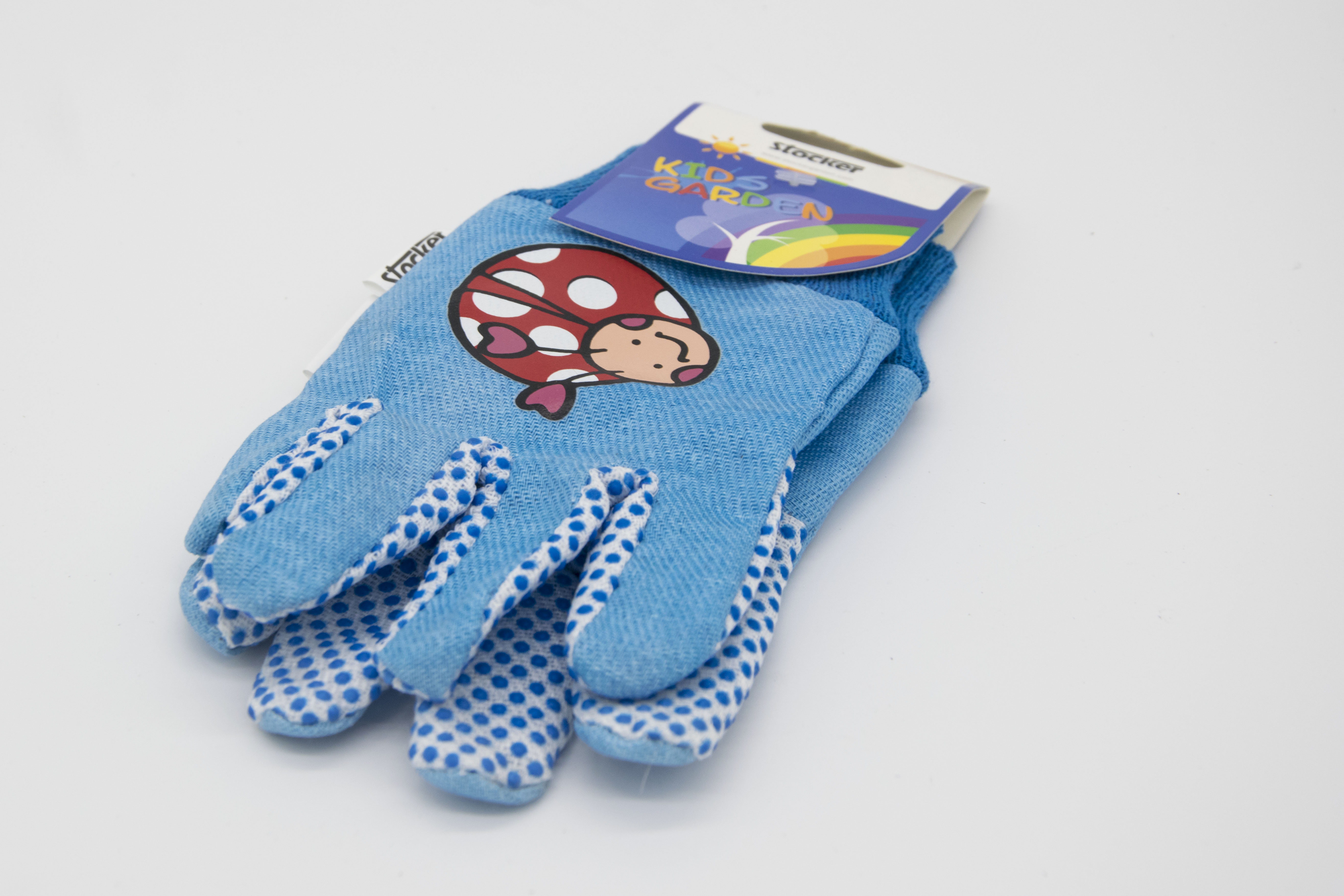 Kids garden gloves blue