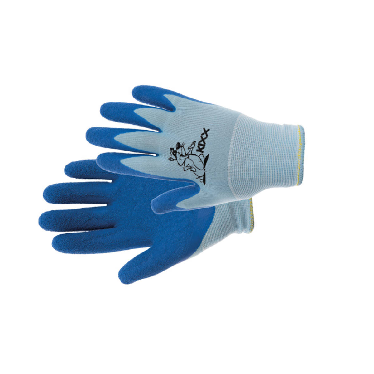 Gardening gloves Chunky nylon, latex palm, blue size 4